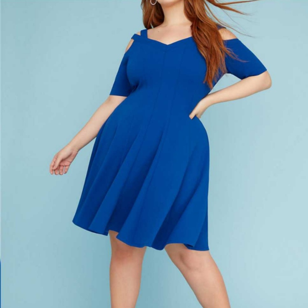 Strappy Shoulder Fit & Flare Dress NWT Sz 14 & 16